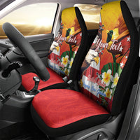 Personalised United States And Papua New Guinea Car Seat Cover USA Eagle With PNG Bird Of Paradise LT14 - Polynesian Pride