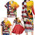 Personalised United States And Papua New Guinea Family Matching Long Sleeve Bodycon Dress and Hawaiian Shirt USA Eagle With PNG Bird Of Paradise