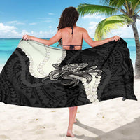 Black Polynesia Tribal Octopus Tattoo Sarong Pikake Lei Polynesian Pattern