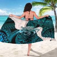 Teal Galaxy Polynesia Tribal Octopus Tattoo Sarong Pikake Lei Polynesian Pattern