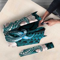 Teal Galaxy Polynesia Tribal Octopus Tattoo Umbrella Pikake Lei Polynesian Pattern