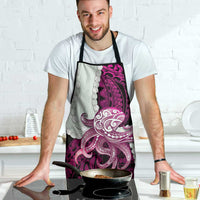 Pink Galaxy Polynesia Tribal Octopus Tattoo Apron Pikake Lei Polynesian Pattern