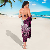 Pink Galaxy Polynesia Tribal Octopus Tattoo Sarong Pikake Lei Polynesian Pattern