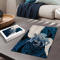 Blue Galaxy Polynesia Tribal Octopus Tattoo Puzzle Pikake Lei Polynesian Pattern