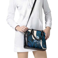 Blue Galaxy Polynesia Tribal Octopus Tattoo Shoulder Handbag Pikake Lei Polynesian Pattern