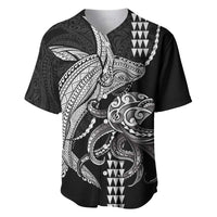 Kanaloa Aloha Hawaii Baseball Jersey Humpback Whale Octopus Tattoo Kakau Pattern