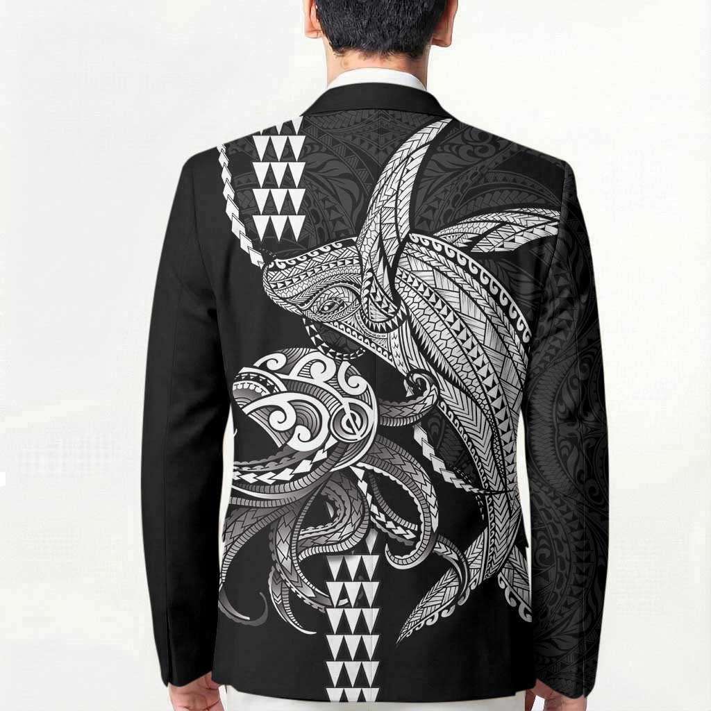 Kanaloa Aloha Hawaii Blazer Humpback Whale Octopus Tattoo Kakau Pattern