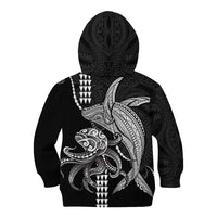 Kanaloa Aloha Hawaii Kid Hoodie Humpback Whale Octopus Tattoo Kakau Pattern