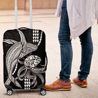 Kanaloa Aloha Hawaii Luggage Cover Humpback Whale Octopus Tattoo Kakau Pattern