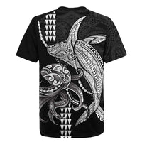 Kanaloa Aloha Hawaii Rugby Jersey Humpback Whale Octopus Tattoo Kakau Pattern