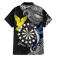 Personalised Cook Islands Darts Family Matching Tank Maxi Dress and Hawaiian Shirt Kuki Airani Tribal Pattern LT14 - Polynesian Pride