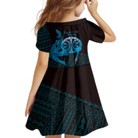 Aloha Hawaii Darts Family Matching Tank Maxi Dress and Hawaiian Shirt Dart Board With Polynesian Shark - Blue LT14 - Polynesian Pride