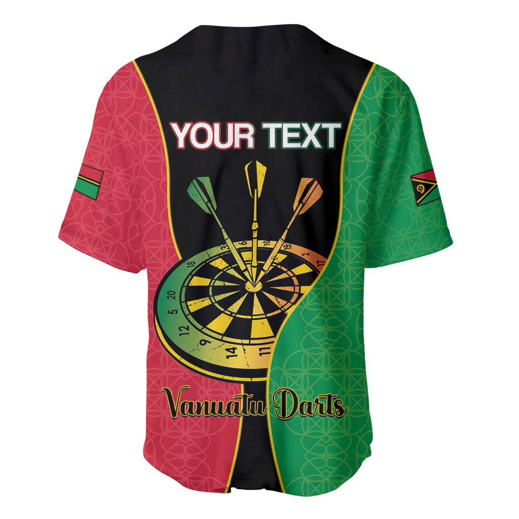 Personalised Vanuatu Darts Baseball Jersey Happiness Is A Tight Threesome Sand Drawing Art