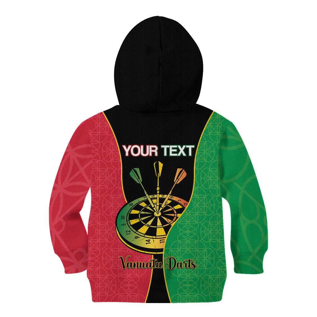 Personalised Vanuatu Darts Kid Hoodie Happiness Is A Tight Threesome Sand Drawing Art