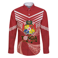 Tonga Darts Family Matching Puletasi and Hawaiian Shirt Tongan Ngatu Pattern