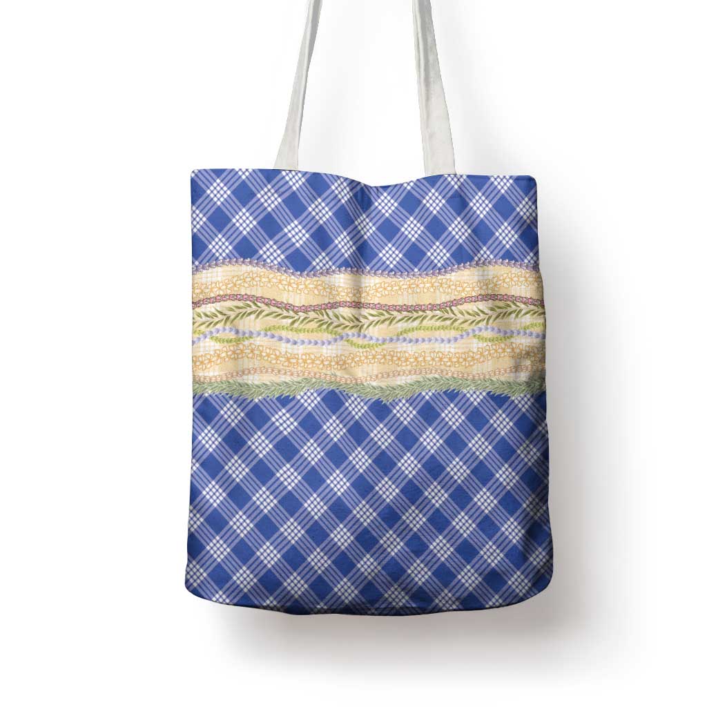 Royal Blue Palaka Hawaii Leis Elegant Vibes Tote Bag