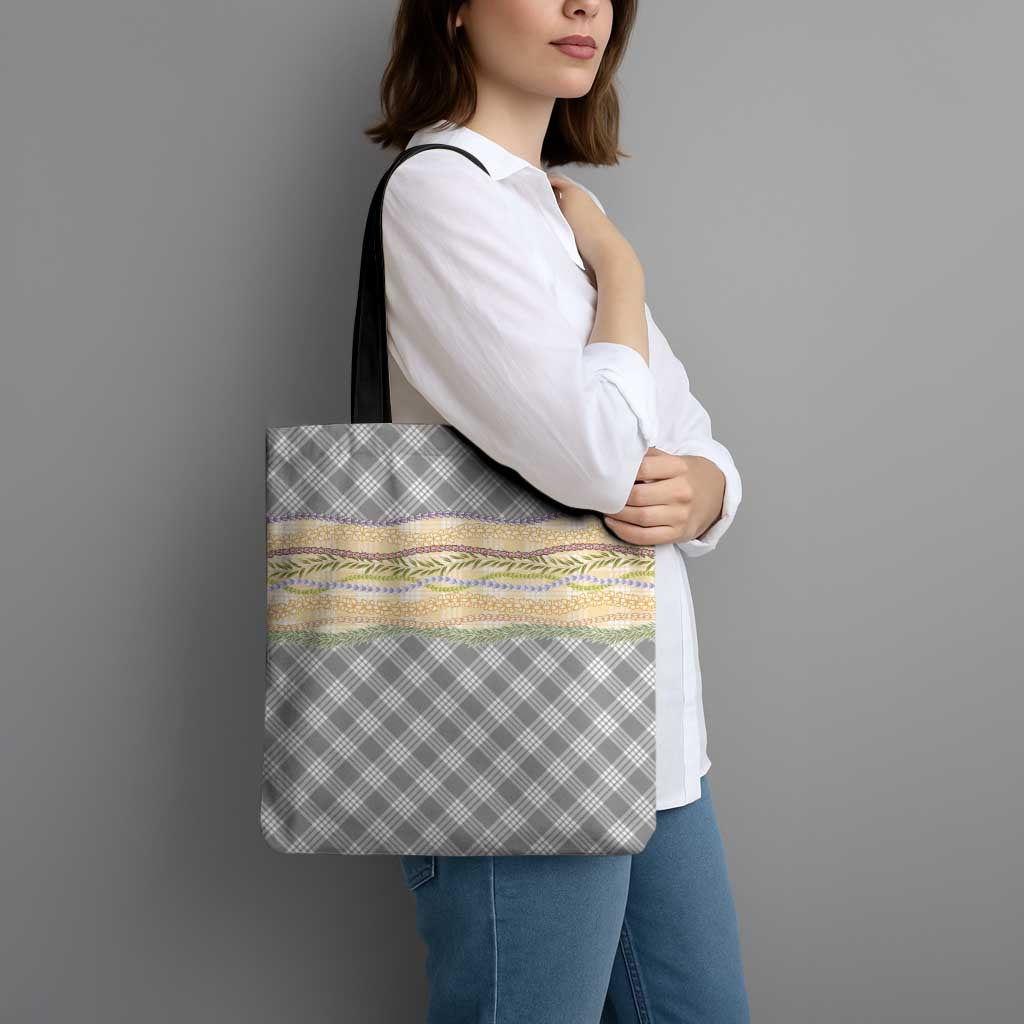 Gray Palaka Hawaii Leis Elegant Vibes Tote Bag