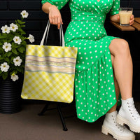 Yellow Palaka Hawaii Leis Elegant Vibes Tote Bag