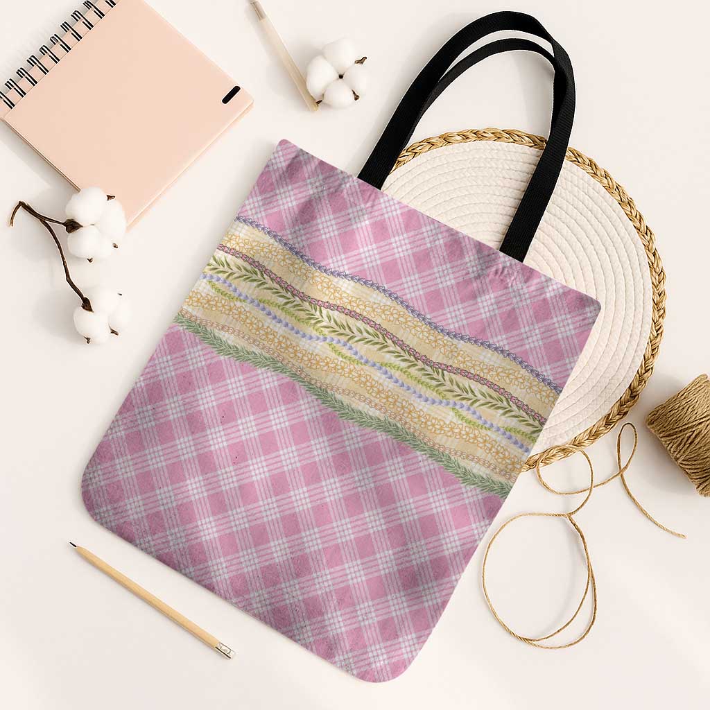 Light Pink Palaka Hawaii Leis Elegant Vibes Tote Bag