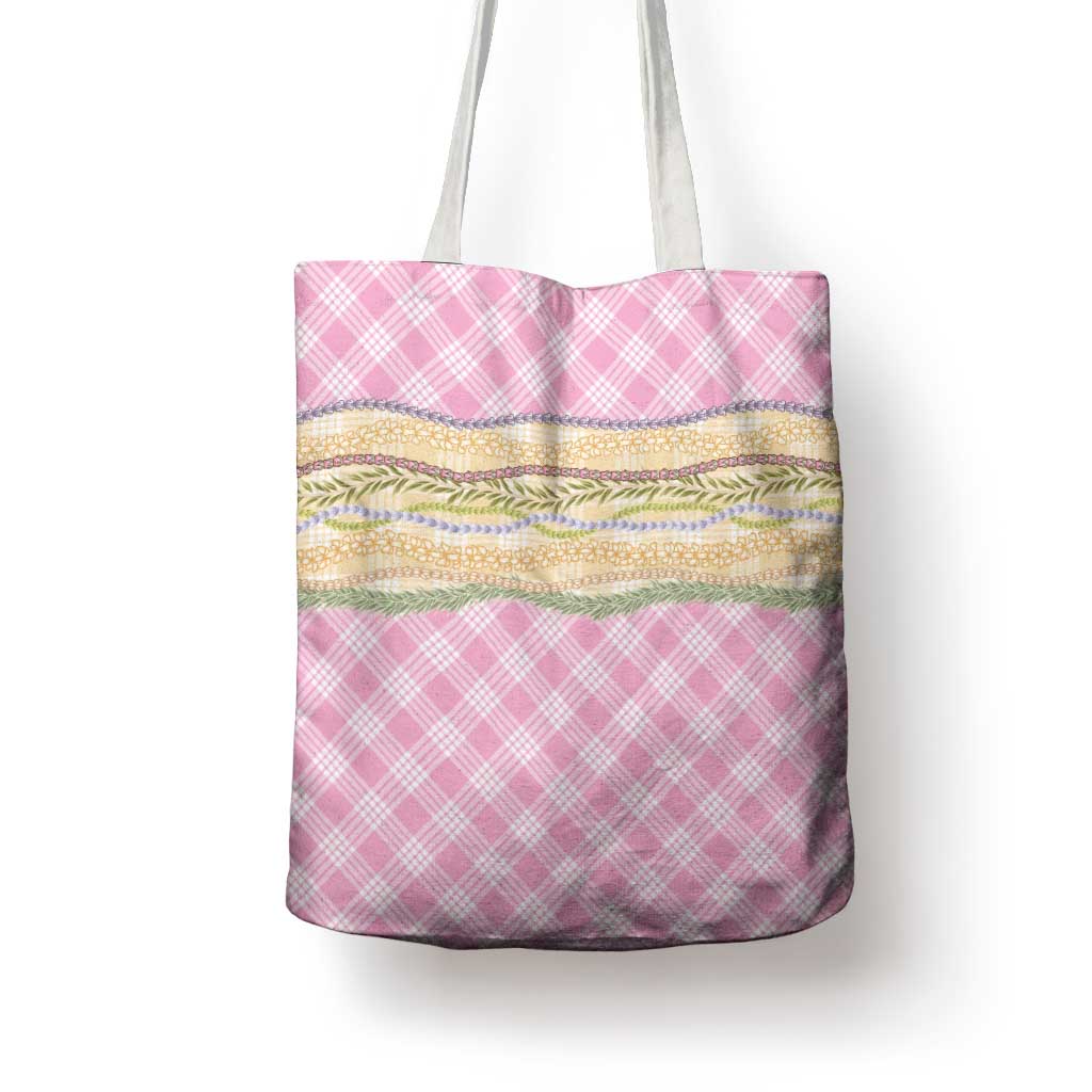 Light Pink Palaka Hawaii Leis Elegant Vibes Tote Bag