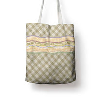 Khaki Palaka Hawaii Leis Elegant Vibes Tote Bag