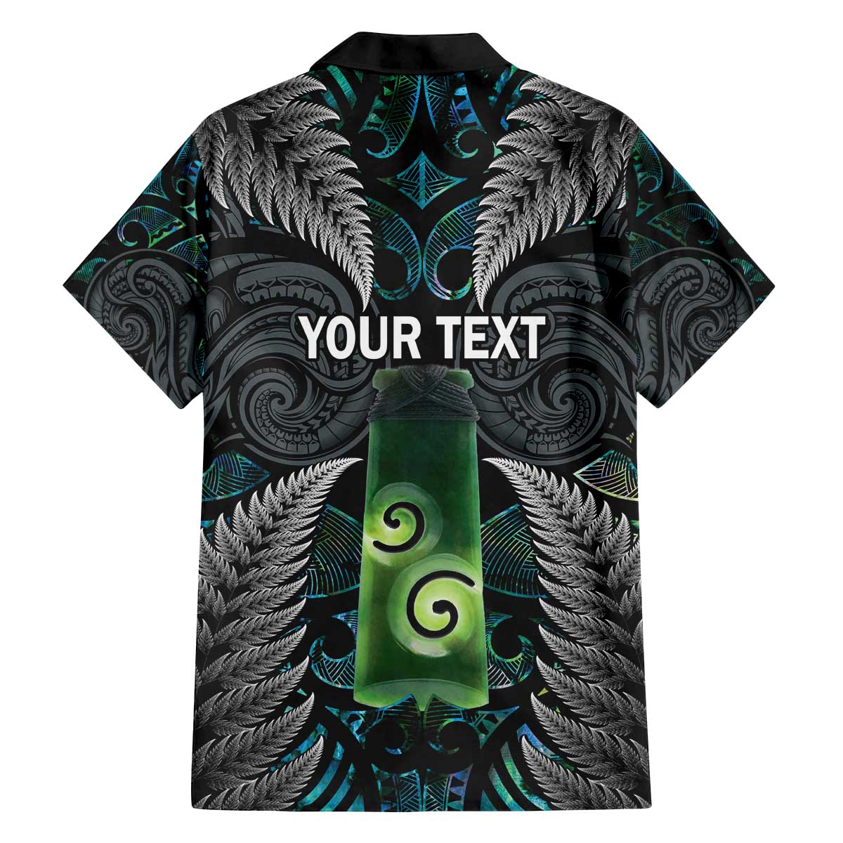 Personalised New Zealand Toki Family Matching Puletasi and Hawaiian Shirt Silver Fern Mix Aotearoa Maori Pattern LT14 - Polynesian Pride