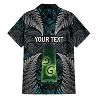 Personalised New Zealand Toki Family Matching Summer Maxi Dress and Hawaiian Shirt Silver Fern Mix Aotearoa Maori Pattern LT14 - Polynesian Pride