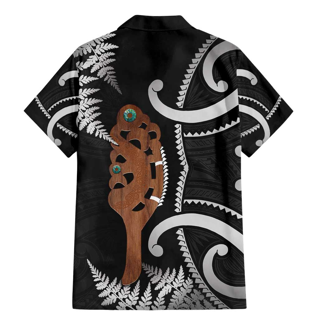 New Zealand Maripi Family Matching Mermaid Dress and Hawaiian Shirt Silver Fern Mix Aotearoa Maori Pattern LT14 - Polynesian Pride