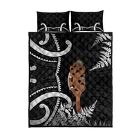 New Zealand Maripi Quilt Bed Set Silver Fern Mix Aotearoa Maori Pattern LT14 - Polynesian Pride