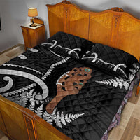 New Zealand Maripi Quilt Bed Set Silver Fern Mix Aotearoa Maori Pattern LT14 - Polynesian Pride