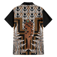 New Zealand Family Matching Summer Maxi Dress and Hawaiian Shirt Maori Maripi Knife With Poutama Art LT14 - Polynesian Pride