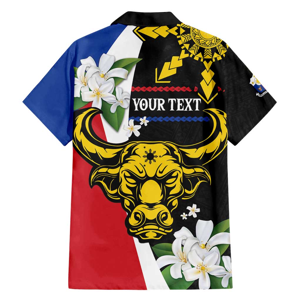 Personalised Philippines Carabao Family Matching Summer Maxi Dress and Hawaiian Shirt Filipino Sun Mix Sampaguita Flower LT14 - Polynesian Pride