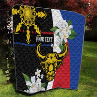 Personalised Philippines Carabao Quilt Filipino Sun Mix Sampaguita Flower LT14 - Polynesian Pride