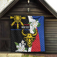 Personalised Philippines Carabao Quilt Filipino Sun Mix Sampaguita Flower LT14 - Polynesian Pride