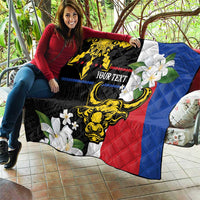 Personalised Philippines Carabao Quilt Filipino Sun Mix Sampaguita Flower LT14 - Polynesian Pride