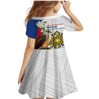 Personalised Philippines Eagle Family Matching Mermaid Dress and Hawaiian Shirt Filipino Sun Mix Sampaguita Flower LT14 - Polynesian Pride