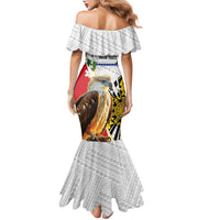 Personalised Philippines Eagle Family Matching Mermaid Dress and Hawaiian Shirt Filipino Sun Mix Sampaguita Flower LT14 - Polynesian Pride