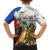 Personalised Philippines Eagle Family Matching Off The Shoulder Long Sleeve Dress and Hawaiian Shirt Filipino Sun Mix Sampaguita Flower