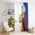 Personalised Philippines Eagle Window Curtain Filipino Sun Mix Sampaguita Flower