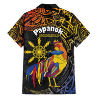 Philippines Sarimanok Family Matching Summer Maxi Dress and Hawaiian Shirt Papanok Legendary Bird Okir Polynesian Pattern