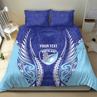 Northland 2026 Rugby Custom Bedding Set NZ Maori Silver Fern LT14 - Polynesian Pride