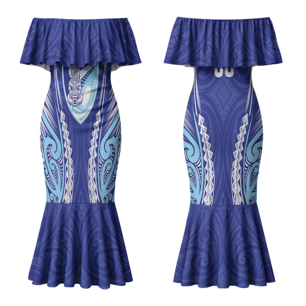 Northland 2026 Rugby Custom Couples Matching Mermaid Dress and Hawaiian Shirt NZ Maori Silver Fern LT14 - Polynesian Pride
