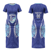 Northland 2026 Rugby Custom Couples Matching Short Sleeve Bodycon Dress and Hawaiian Shirt NZ Maori Silver Fern LT14 - Polynesian Pride
