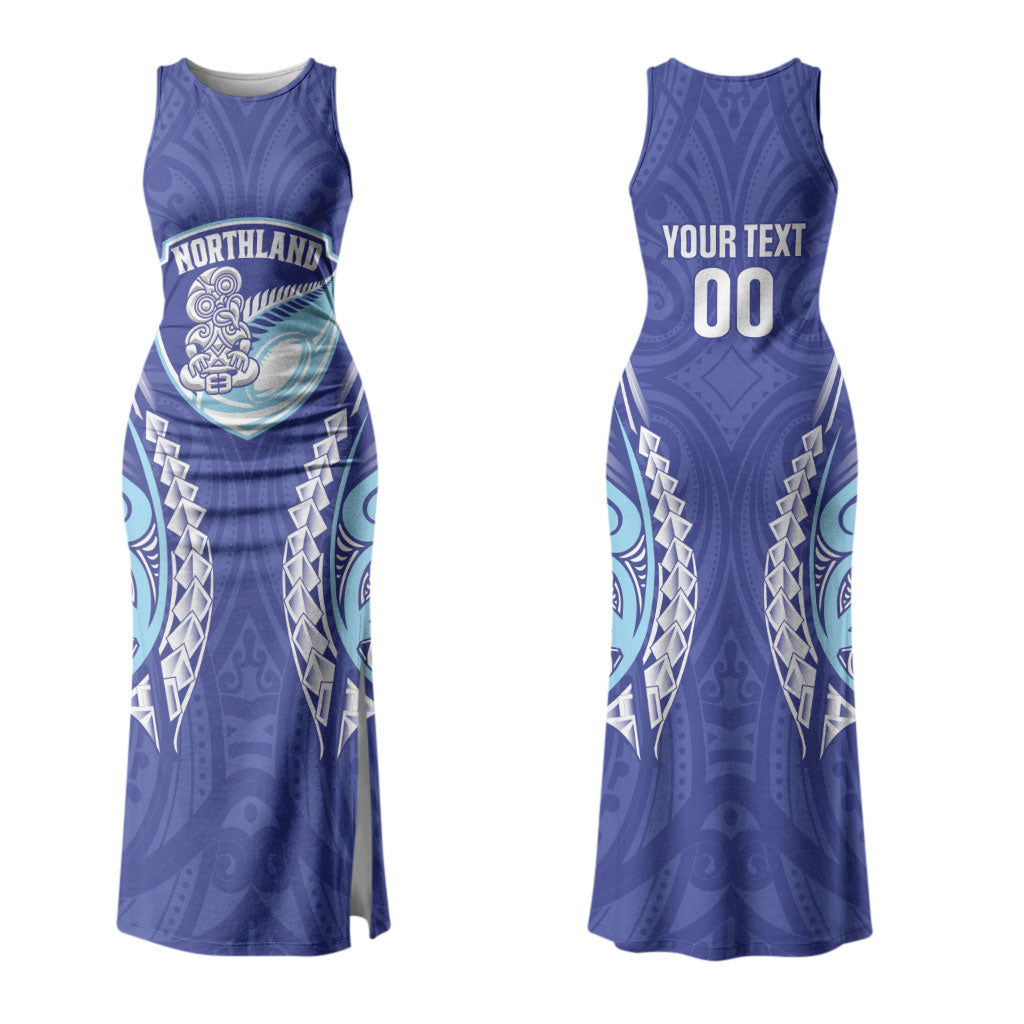 Northland 2026 Rugby Custom Couples Matching Tank Maxi Dress and Hawaiian Shirt NZ Maori Silver Fern LT14 - Polynesian Pride