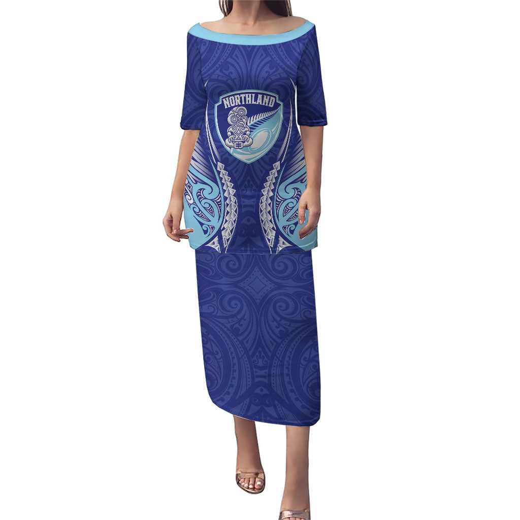 Northland 2026 Rugby Custom Family Matching Puletasi and Hawaiian Shirt NZ Maori Silver Fern