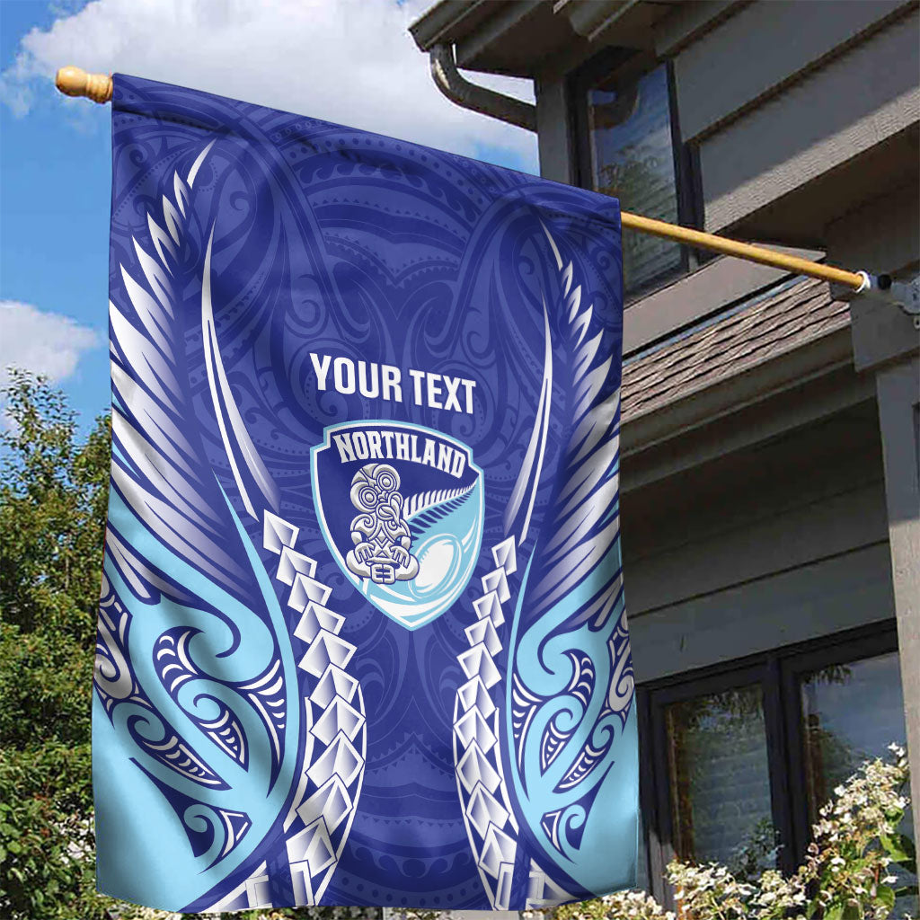 Northland 2026 Rugby Custom Garden Flag NZ Maori Silver Fern