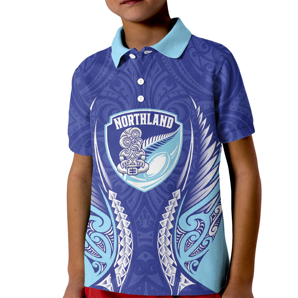 Northland 2026 Rugby Custom Kid Polo Shirt NZ Maori Silver Fern