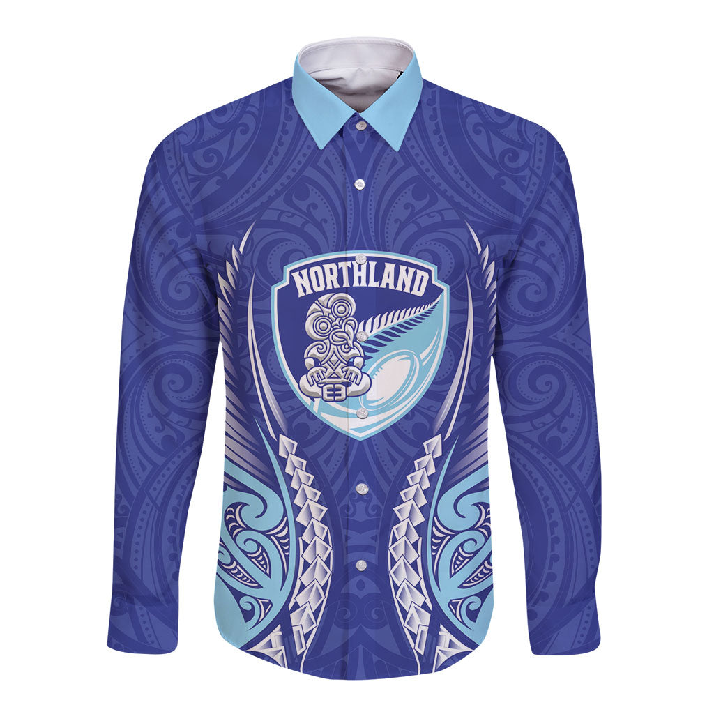 Northland 2026 Rugby Custom Long Sleeve Button Shirt NZ Maori Silver Fern
