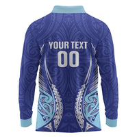 Northland 2026 Rugby Custom Long Sleeve Polo Shirt NZ Maori Silver Fern LT14 - Polynesian Pride