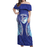 Northland 2026 Rugby Custom Off Shoulder Maxi Dress NZ Maori Silver Fern